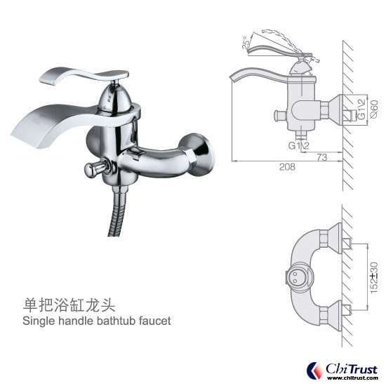Single handle bathtub faucet CT-FS-13889